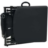  kozmetični stol iz umetnega usnja 185x78x76 cm črn | Shoptok.si