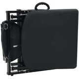 prenosiva kozmetička stolica od umjetne kože 185 x 78 x 76 cm crna | shoptok.hr