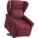  Naslonjač na podizanje od tkanine crvena boja vina | shoptok.hr