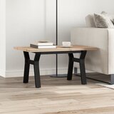  Stolić za kavu Y-oblika 80x50x40,5 cm od borovine i čelik | shoptok.hr