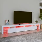 TV ormarić s LED svjetlima bijeli 260 x 36,5 x 40 cm | Eponuda.com
