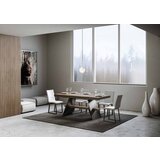 Itamoby   Baita Evolution (90x180/440 cm) - oreh, barva nog: antracit - raztegljiva jedilna miza, (20841925) | Shoptok.si