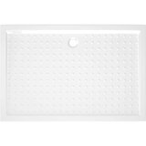 vidaXL Podloga za tuširanje s točkicama bijela 80 x 120 x 4 cm ABS | shoptok.hr