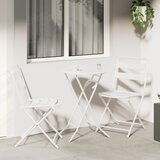 vidaXL 3-dijelni sklopivi bistro set bijeli čelik | shoptok.hr