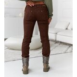 Gemre Brown Patterned Lévesque Trousers | Shoptok.si