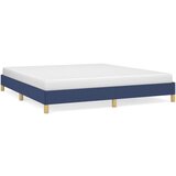 The Living Store Posteljni okvir brez vzmetnice moder 180x200 cm blago - Posteljni Okvir, (21529559) | Shoptok.si