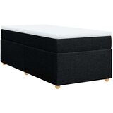 vidaXL Krevet s oprugama i madracem crni 90x200 cm od tkanine | shoptok.hr