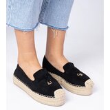 Gemre Black espadrilles with thick sole Elviola | shoptok.hr