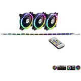 Inter-tech Argus rs-04 rgb 120mm set 3x ventilator + led trak + daljinski upravljalnik | Shoptok.si