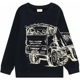 s.Oliver Sweater majica sivkasto bež / mornarsko plava