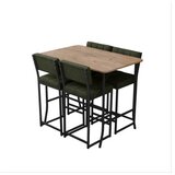 Hanah home Set barskih stolova i stolica, 110x92x70 cm, 5 delova, Zelena | Eponuda.ba