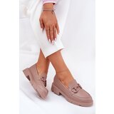 Boto Ladies Moccasins Eco Leather With Decorative Detail Khaki Seftass | shoptok.hr