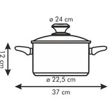 Tescoma Presto lonac s poklopcem, Ø 24 cm | shoptok.hr