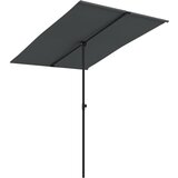 vidaXL Zunanji senčnik z aluminijastim drogom 2x1,5 m antraciten, (20610021) | Shoptok.si