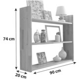 MID.YOU Stenski Regal Simone, Bukev, Masivno | Shoptok.si