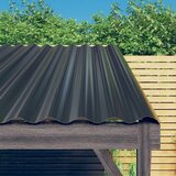 vidaXL Strešne plošče 12 kos. prašno premazano jeklo antracit 80x36 cm | Shoptok.si