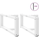  Noge za klub stolić T-oblika 2 kom Bijele 70x25x(30-31) cm Čelik | shoptok.hr