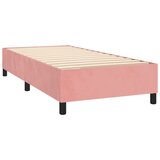 Box spring krevet s madracem ružičasti 90x190 cm baršunasti | shoptok.hr