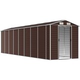  Vrtno spremište smeđe 191 x 725 x 198 cm od pocinčanog čelika | shoptok.hr