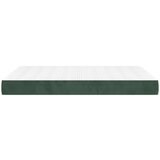 vidaXL Madrac s oprugama tamnozeleni 140x220x20 cm baršunasti | shoptok.hr