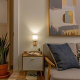  Brilagi - Zidna lampa NUBILA WOOD 1xE27/25W/230V hrast/siva | Eponuda.com