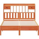  Krevet s regalom za knjige bez madraca 160x200 cm od borovine | shoptok.hr