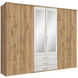 MID.YOU omara s klasičnimi vrati, bela, barve hrasta | Shoptok.si