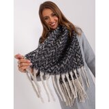 Wool Fashion Italia Scarf-AT-SZ-23125.75-black-beige Cijene