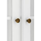 Ellos Home Bela vitrina iz MDF plošč 98x193x34 cm Wilma – | Shoptok.si