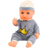  Lutka za igru u sivoj pidžami ukrašena šarenim motivom zlatne krune | Shoptok.si