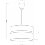  Brilagi - Visilica na sajli DUO-DUO 1xE27/60W/230V Ø 40 cm krem/zlatna | Eponuda.com