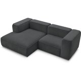 Bobochic Paris Tamno siva kutna garnitura od bouclé tkanine (s lijevim kutom) Zephyr – | shoptok.hr