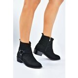 Fox Shoes Black Suede Women's Boots Cene
