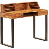  Pisalna miza iz trdnega palisandra in jekla 110x50x94 cm | Shoptok.si