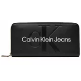 Calvin Klein Jeans Velika ženska denarnica K60K607634 Črna