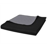  130883 Double-sided Quilted Bedspread Black/Grey 170 x 210 cm | Shoptok.si