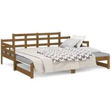  Dnevni ležaj na izvlačenje boja meda 2x(90x190) cm od borovine | Eponuda.ba