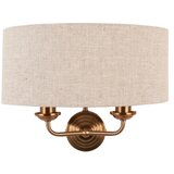  Endon 110726 - Zidna svetiljka HIGHCLERE 2xE14/40W/230V bež/mesing | Eponuda.com