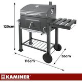 Kaminer Vrtni roštilj s poklopcem 114x67x120cm | shoptok.hr