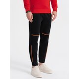 Ombre Men's sweatpants with contrast stitching - black | Shoptok.si