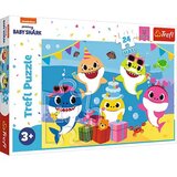 Trefl Sretna obitelj Baby Shark 24kom Maxi puzzle - | shoptok.hr