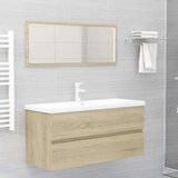 Ormarić za umivaonik boja hrasta sonome 100x38 5x45 cm iverica | shoptok.hr