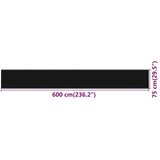Balkonski zastor crni 75 x 600 cm HDPE | Shoptok.si