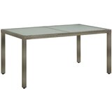 vidaXL Vrtni stol 150x90x75 cm od kaljenog stakla i poliratana sivi cijene