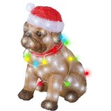 Lumineo Svetleča figura pes 100 LED hladno bela 34 x 24 x 42 cm rjava Cene