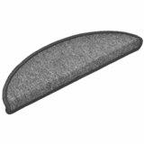  Prostirke za stepenice 10 kom 56x17x3 cm tamno sive poluokrugle | shoptok.hr