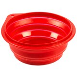 Duvo Silicone Travel Bowl 250ml 11cm, Silikonska Putna Činija Za Pse, Crvena Cene