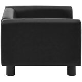 SOFA za pse crna 60 x 43 x 30 cm od pliša i umjetne kože | shoptok.hr