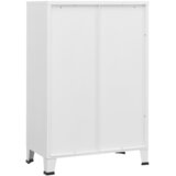  Industrijski sanduk za pohranu bijeli 75 x 40 x 115 cm metalni | shoptok.hr