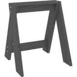  Stolci 2 kom sivi 40x40x45 cm od masivne borovine | shoptok.hr